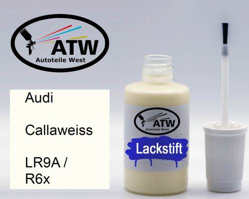 Audi, Callaweiss, LR9A / R6x: 20ml Lackstift, von ATW Autoteile West.